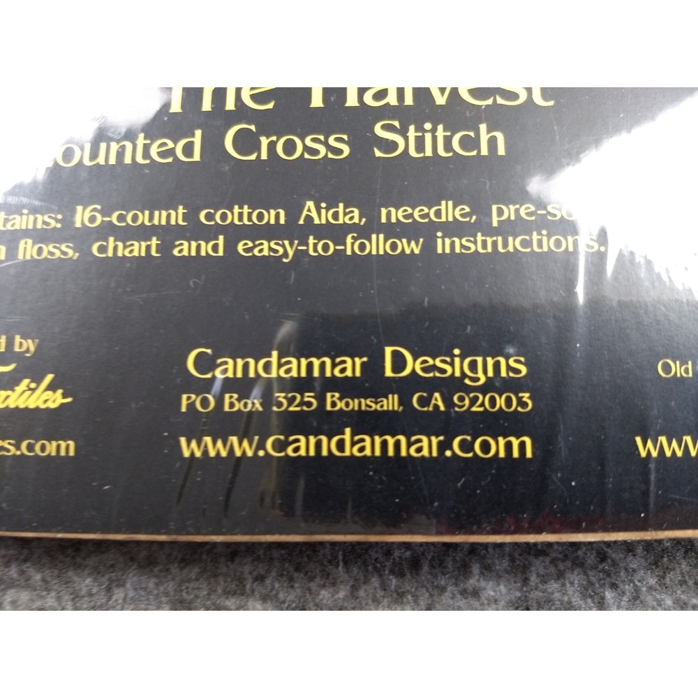 Candamar Designs Gold Collection Counted Cross Stitch Kit After The‎ Harvest NEW - Picture 8 of 16